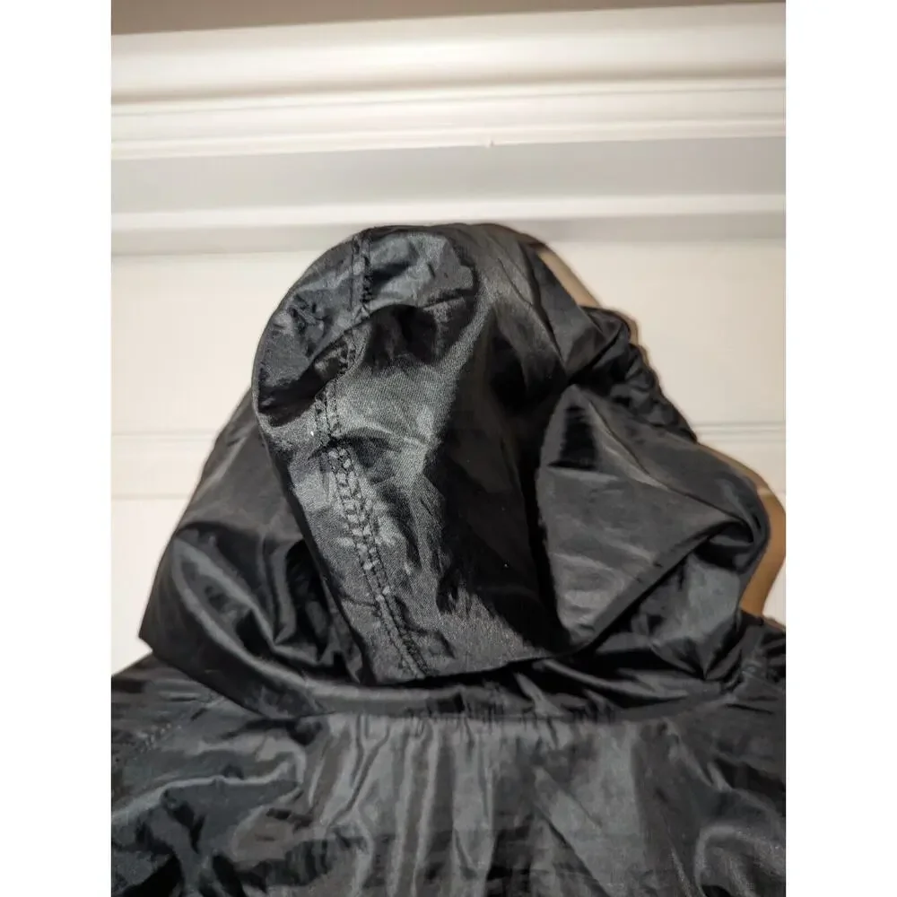 SANTA CRUZ Men's Dot Hooded Windbreaker Jacket Black with Logo US Men's size S